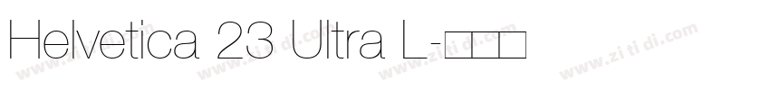 Helvetica 23 Ultra L字体转换